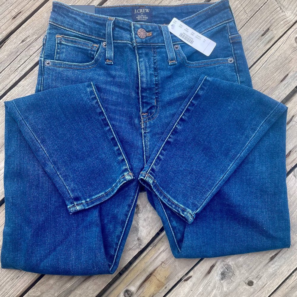 J.CREW Curvy High-Rise Skinny Jeans SZ 25
